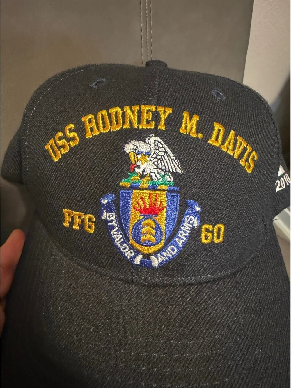 USS Rodney M Davis FFG 60 Navy Command Caps Embroidered Military Hat 2010 E